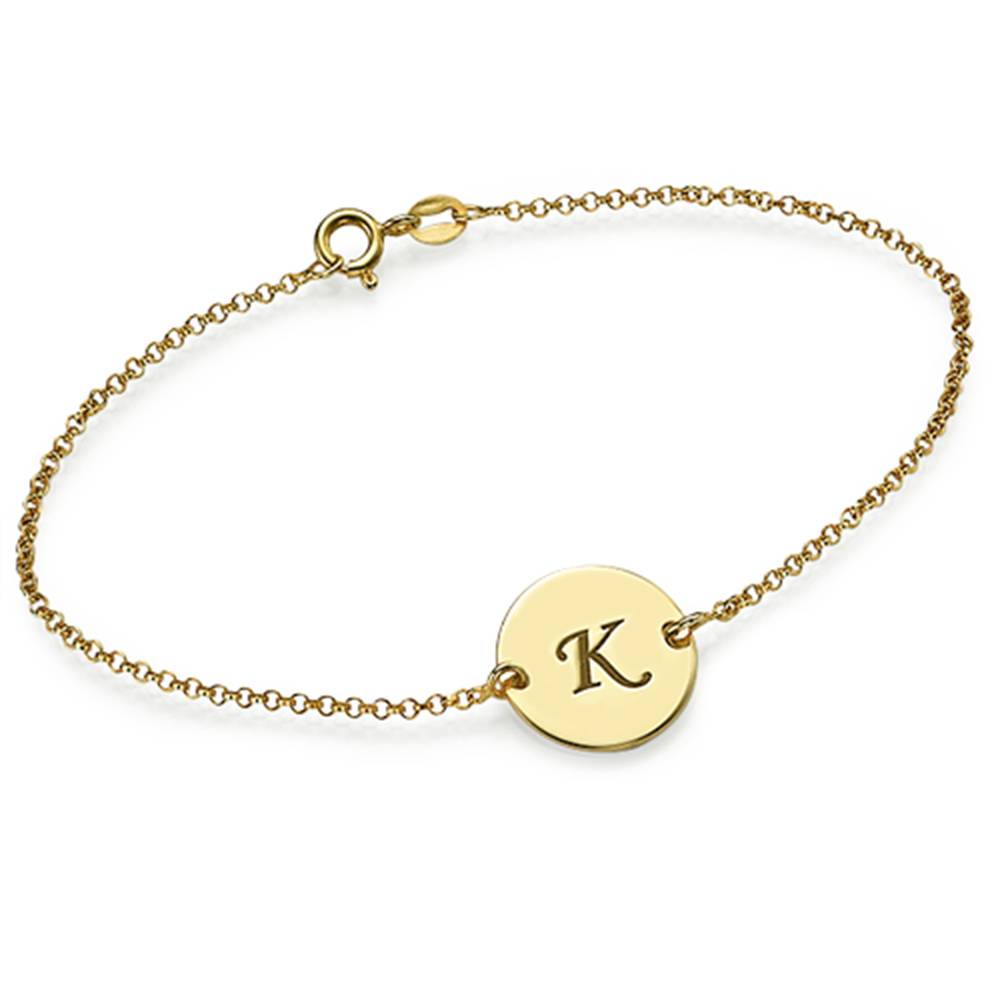 Gold Plated Initial Bracelet-1 product photo