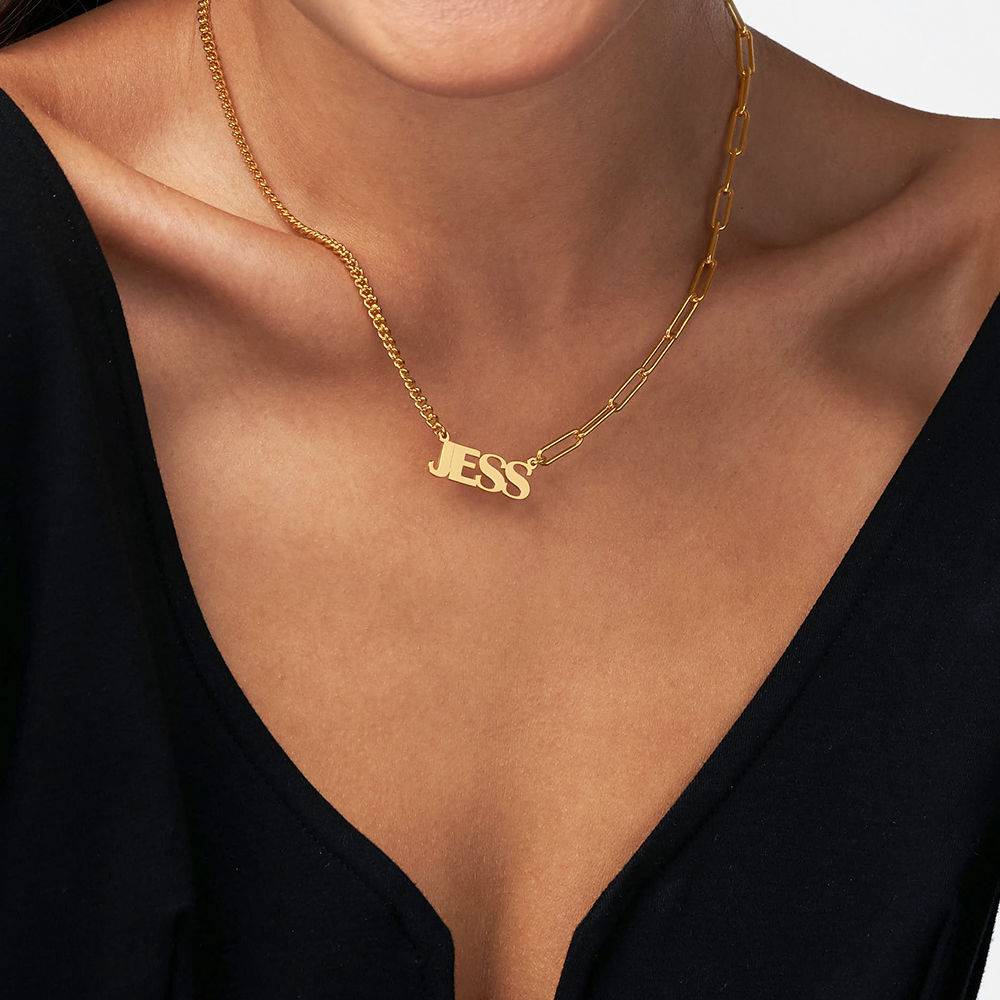 Bold Name Necklace in 18ct Gold Plating-1 product photo