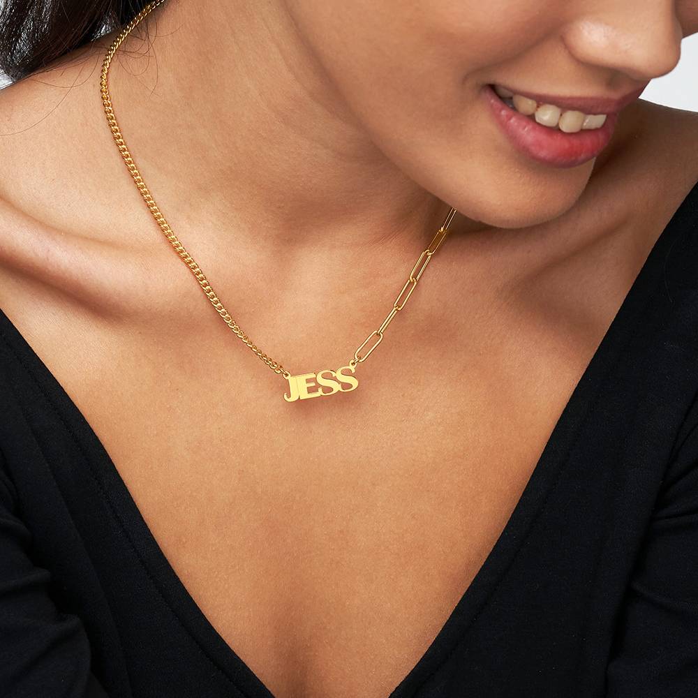 Bold Name Necklace in 18ct Gold Plating-3 product photo