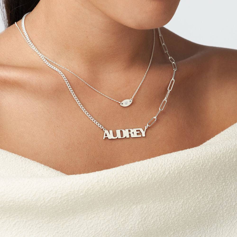 Bold Name Necklace in Sterling Silver product photo
