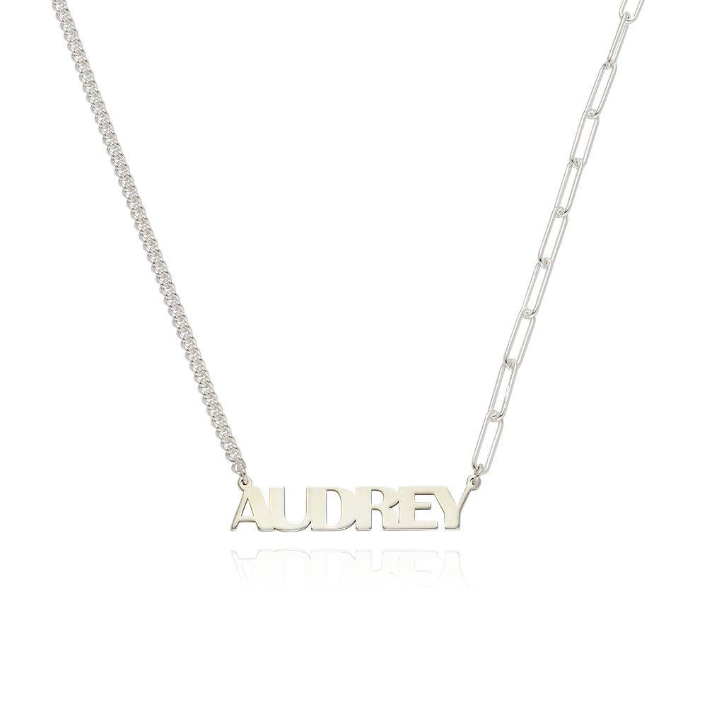 Bold Name Necklace in Sterling Silver-3 product photo