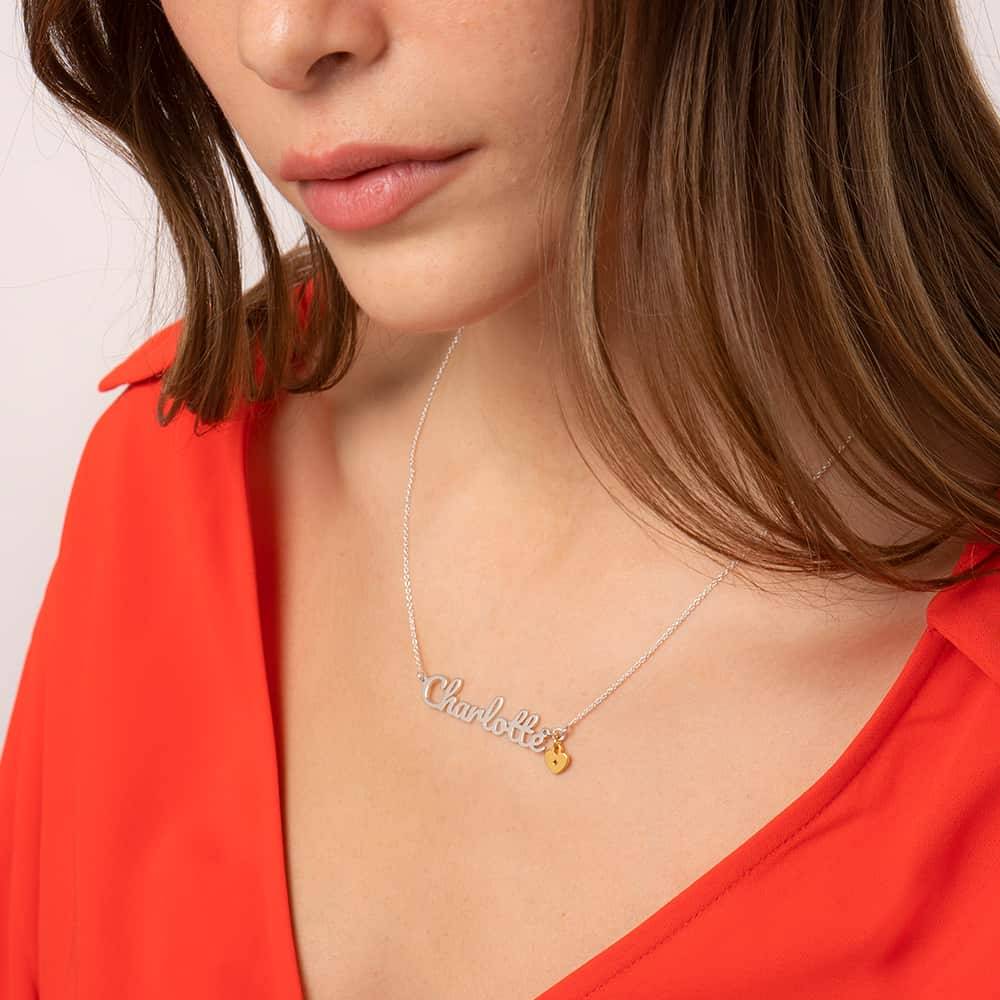 Sweetheart Name Necklace in Sterling Silver-4 product photo