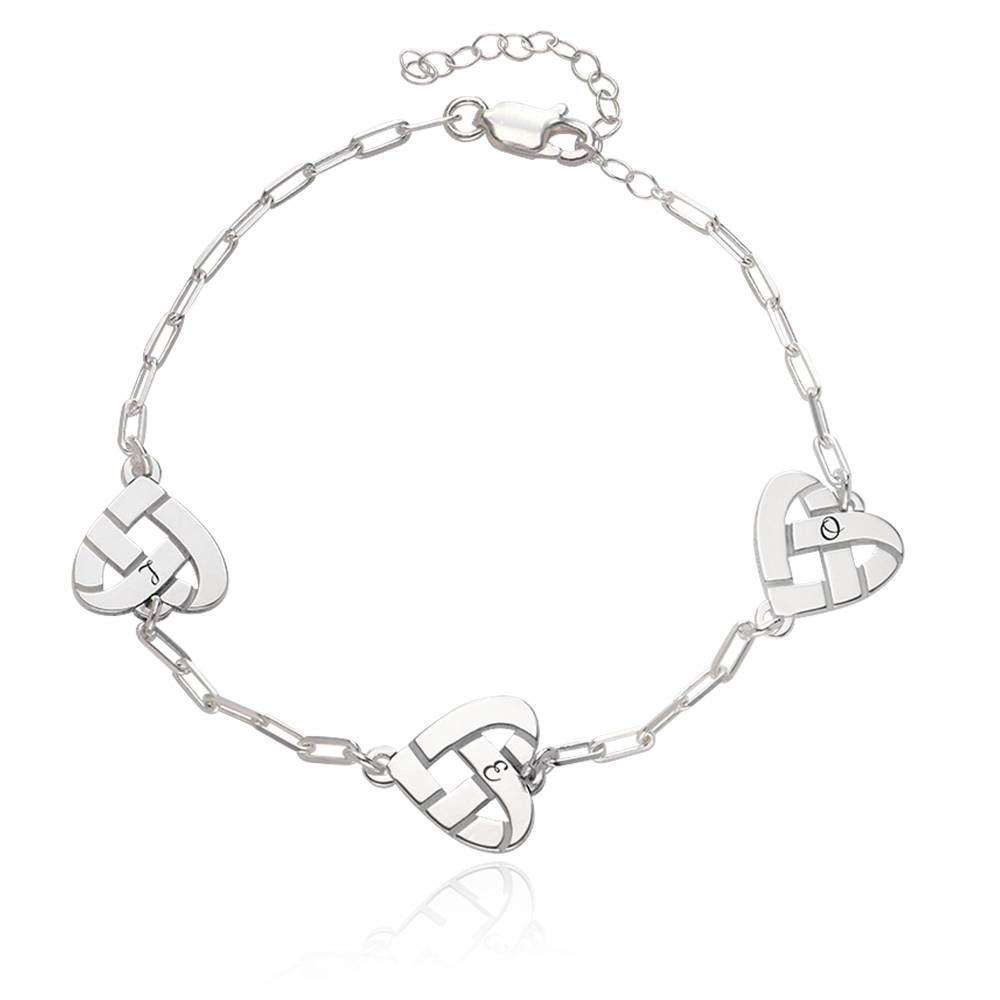Heart Knot Bracelet in Sterling Silver-1 product photo