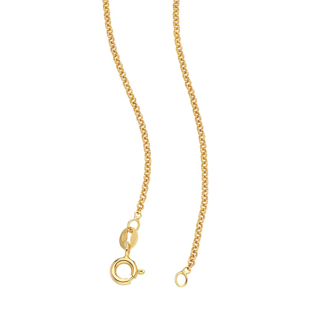 Heritage Meervoudige Naamketting met 0,10 ct Diamanten in 18k Goud Vermeil