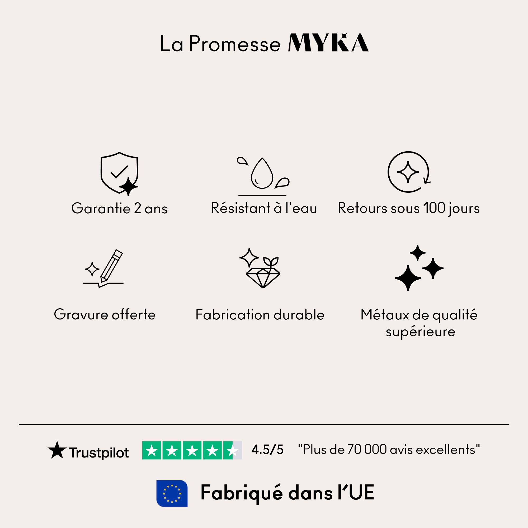 Collier prénoms multiples Héritage avec diamants de 0,30 ct en Plaqué Or 18 carats-2 photo du produit