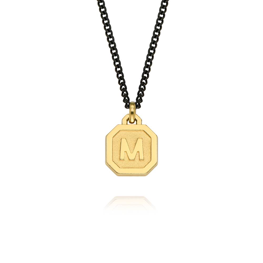 Heritage Initial Halskette für Herren - 750er Gold-Vermeil Produktfoto