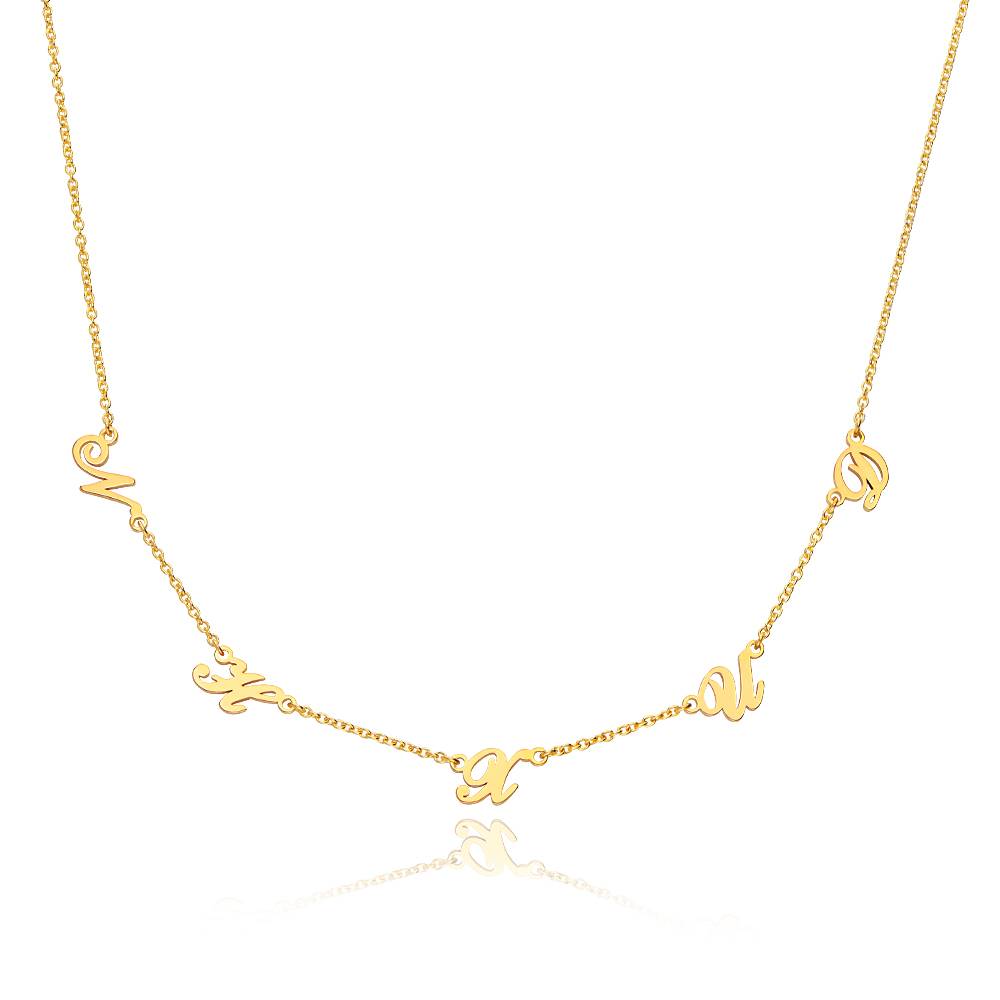 Heritage Meervoudige Initiaal Ketting in Verguld