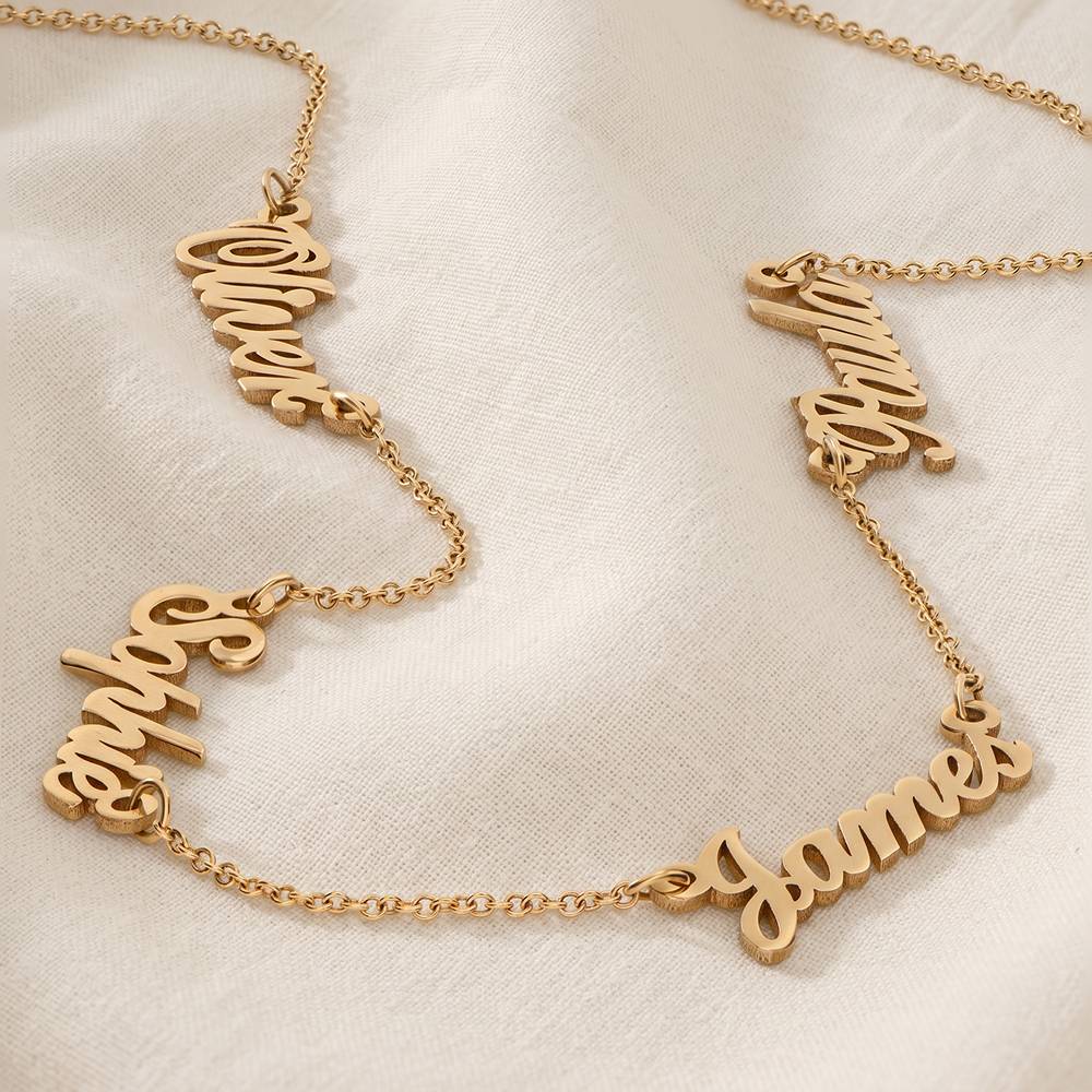 Heritage Multiple Name Necklace in 10ct Solid Yellow Gold-4 product photo