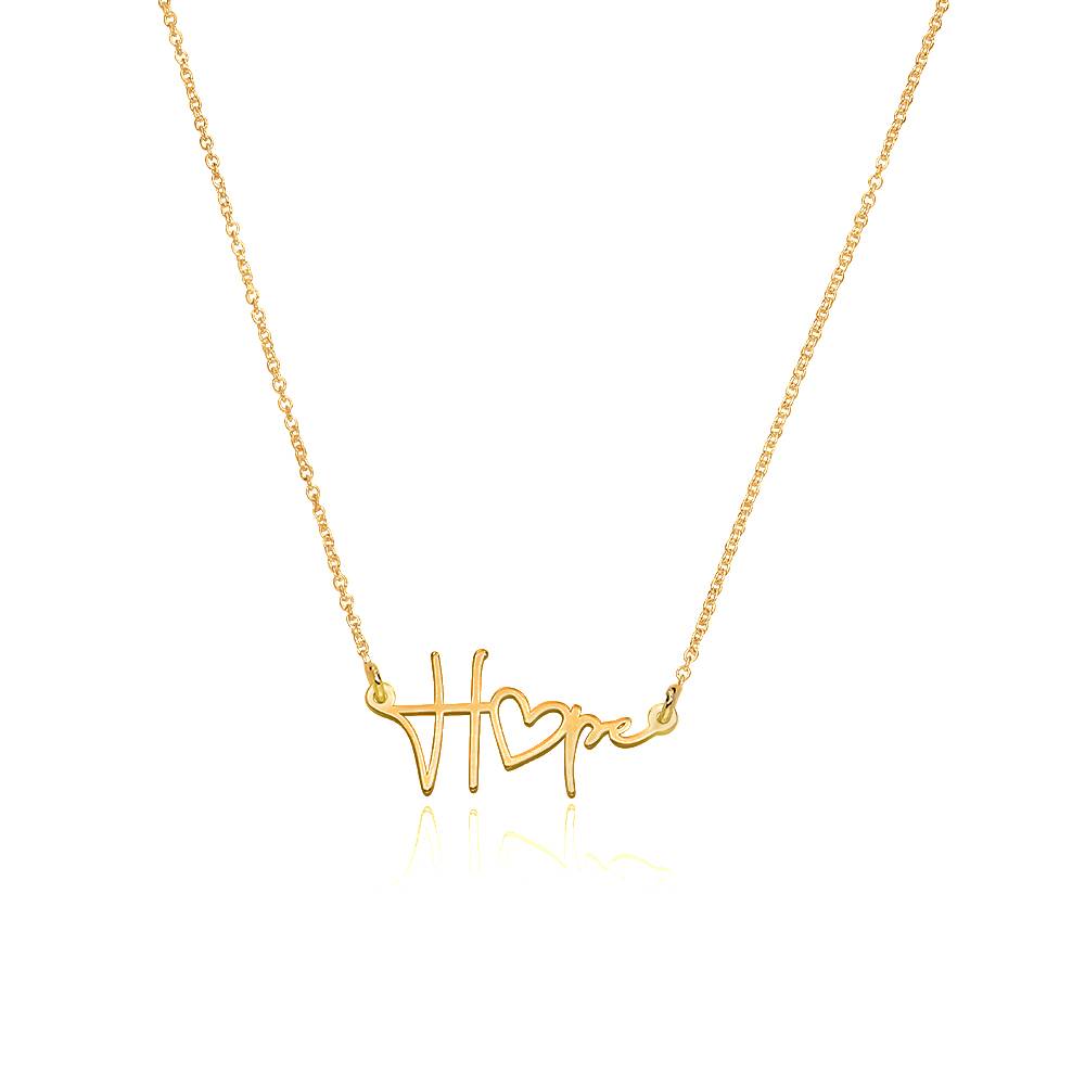 Hope Name Necklace in 18K Gold Vermeil-3 product photo