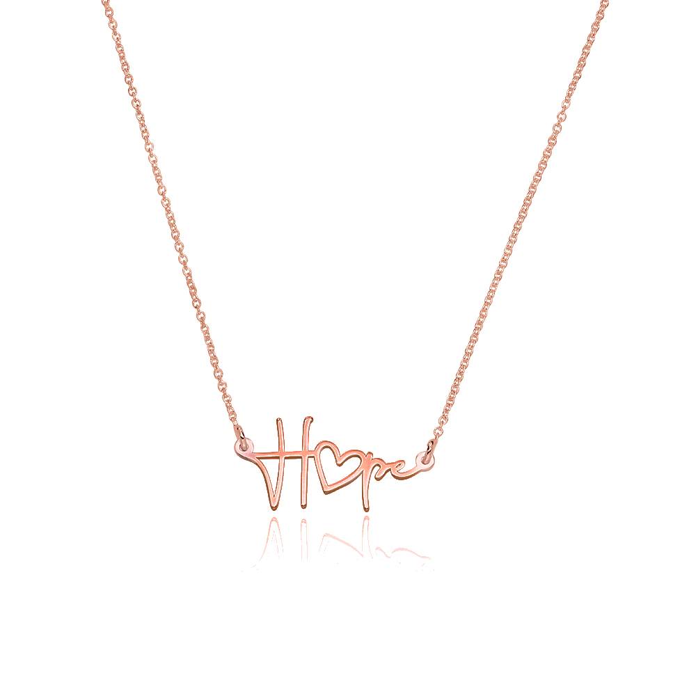 Hope Name Necklace in 18K Rose Gold Plating product photo