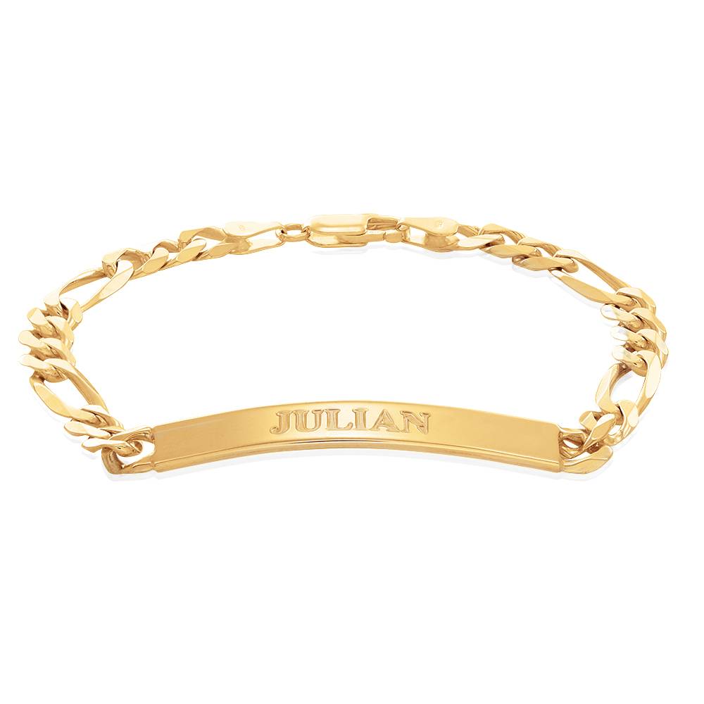 Amigo ID Bracelet for men in 18ct Gold Vermeil-1 product photo