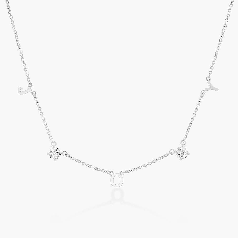 Mia Initialen Halskette mit 0,3 ct Premium-Diamant - 925er Produktfoto
