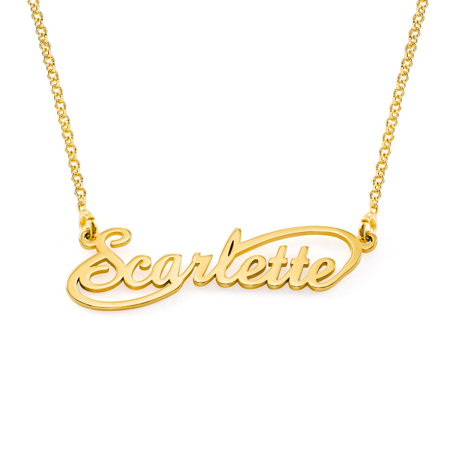 Infinity Style Name Necklace in 18k Gold Vermeil product photo