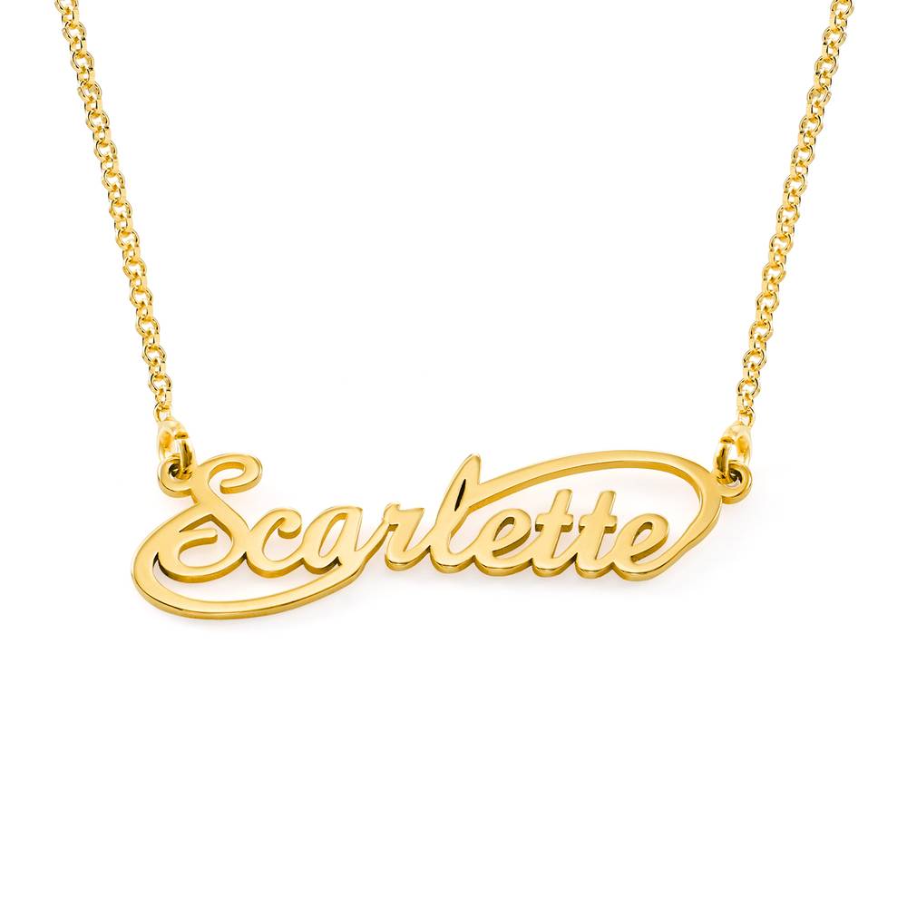 Infinity Style Name Necklace in 18ct Gold Vermeil product photo