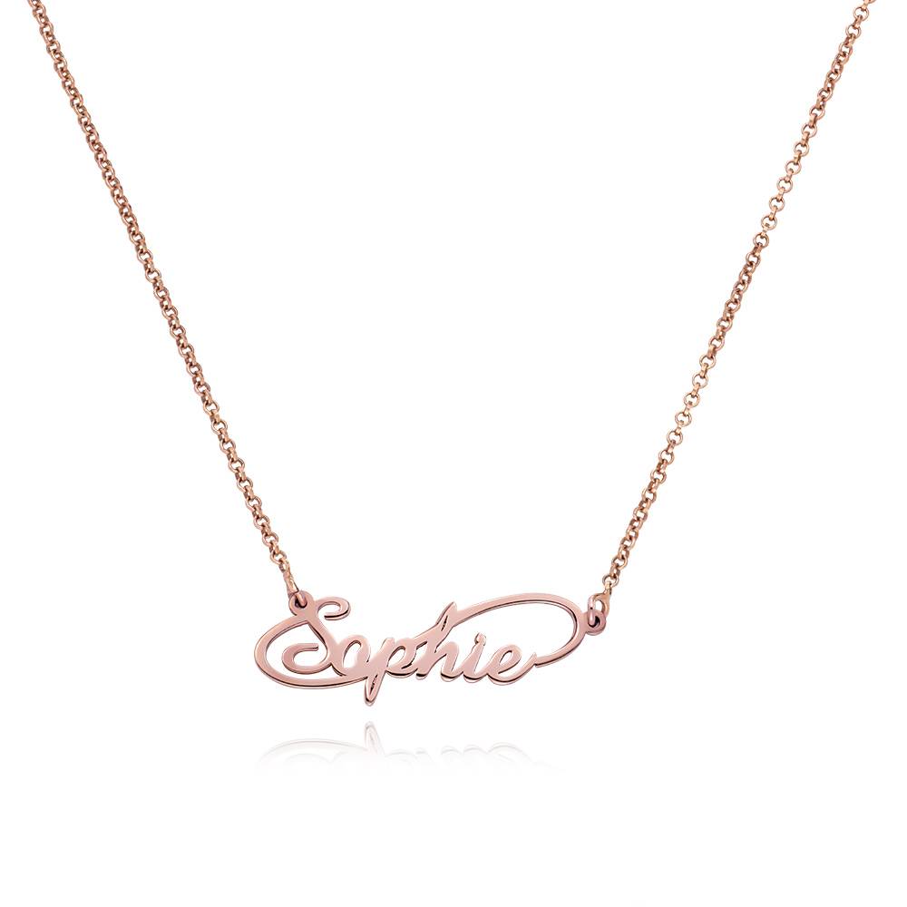 Infinity Style Name Necklace in 18ct Rose Gold Plating-2 product photo