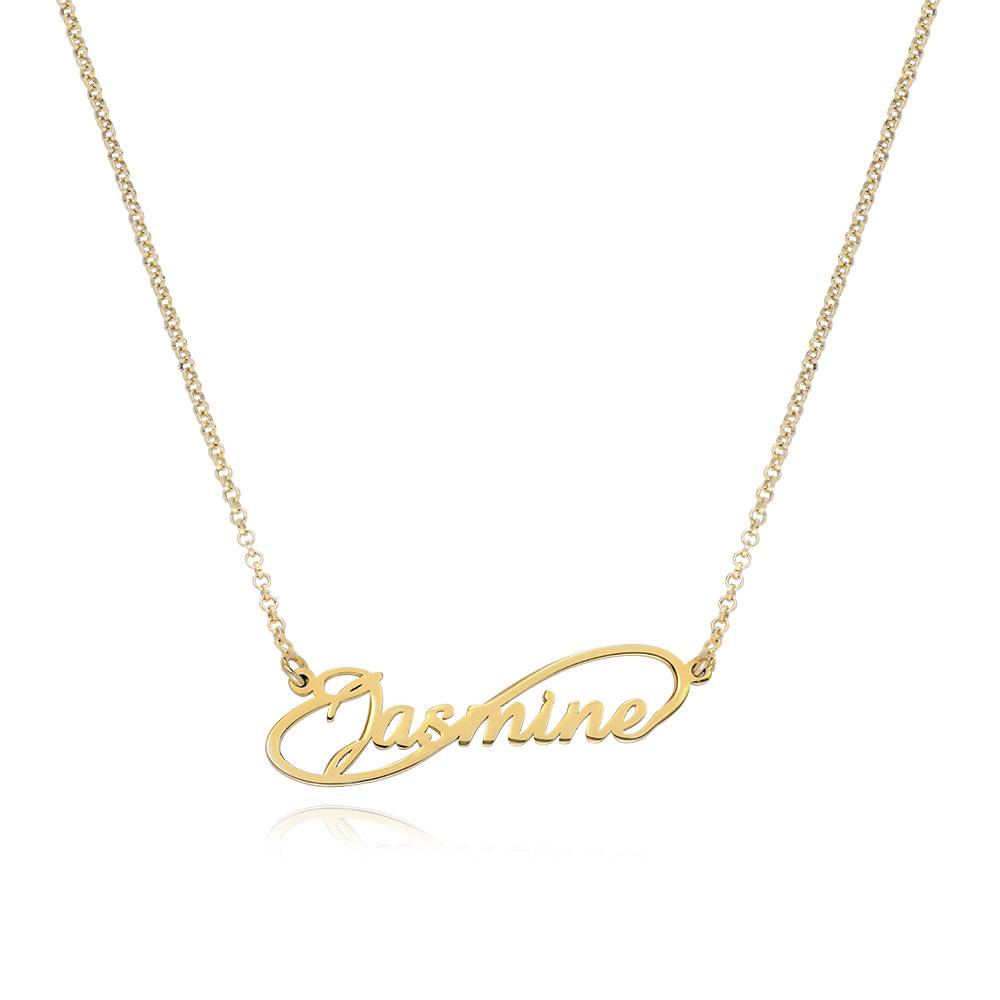 Infinity Style Name Necklace with 18ct Gold Plating product photo