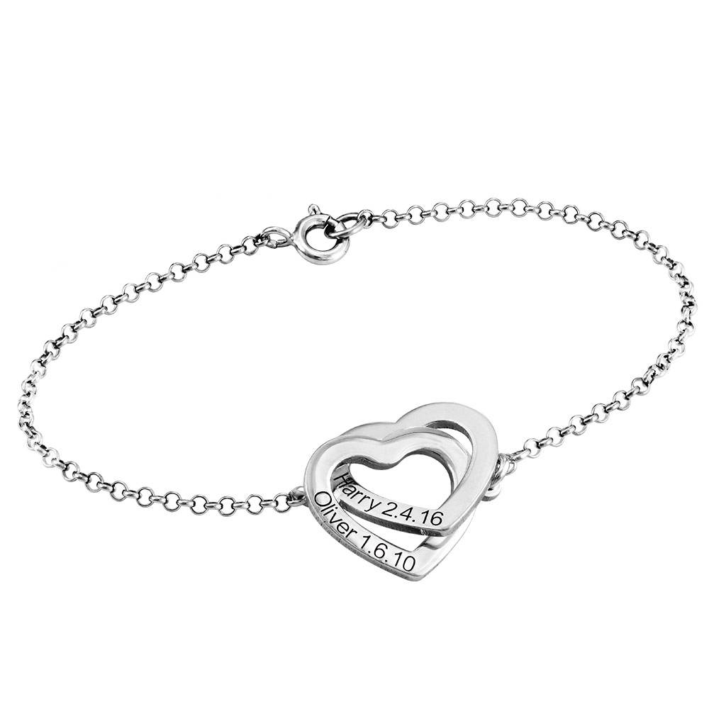Claire Armband met Verstrengelde Harten in Zilver