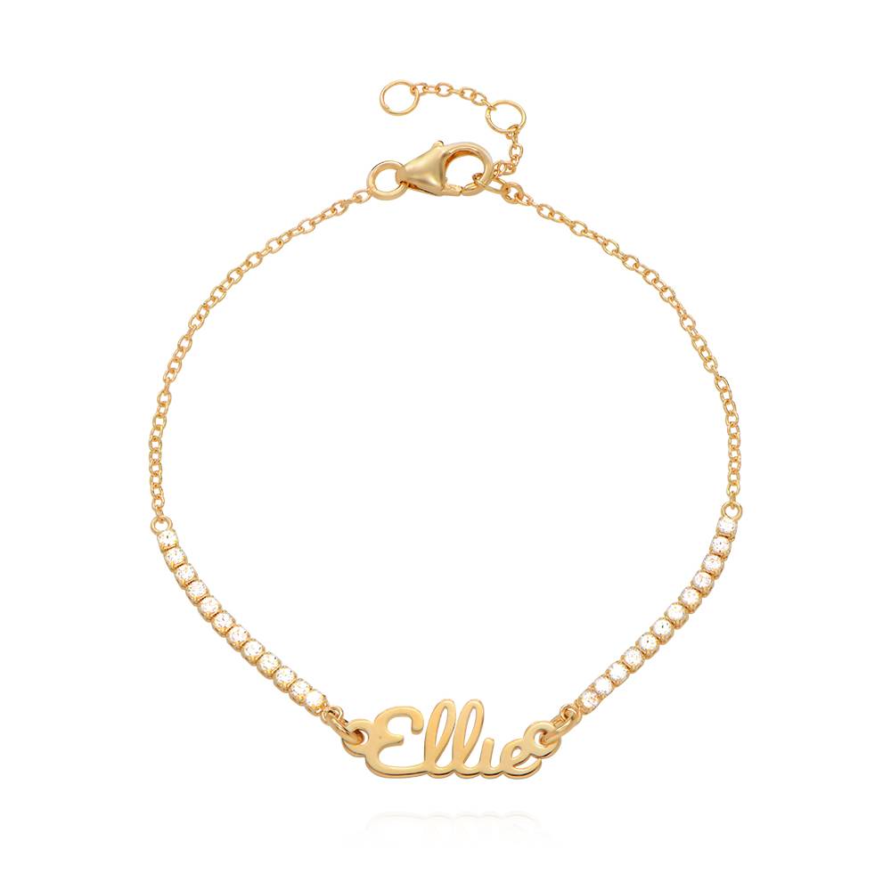 Kate Name Tennis Bracelet in 18ct Gold Plating-4 product photo