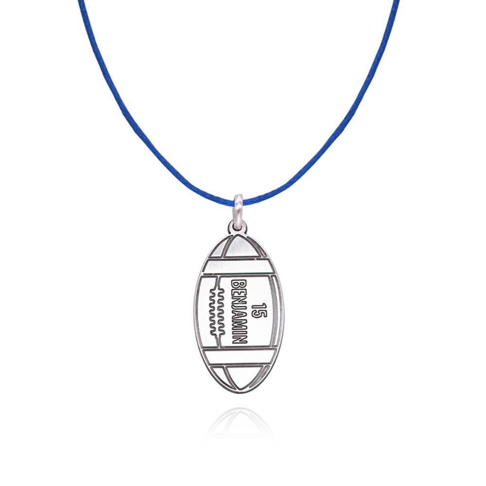 Kids American Football Necklace in Sterling Silver product photo