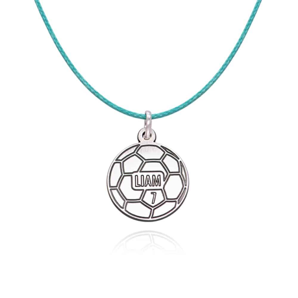 Soccer Necklace in Sterling Silver product photo