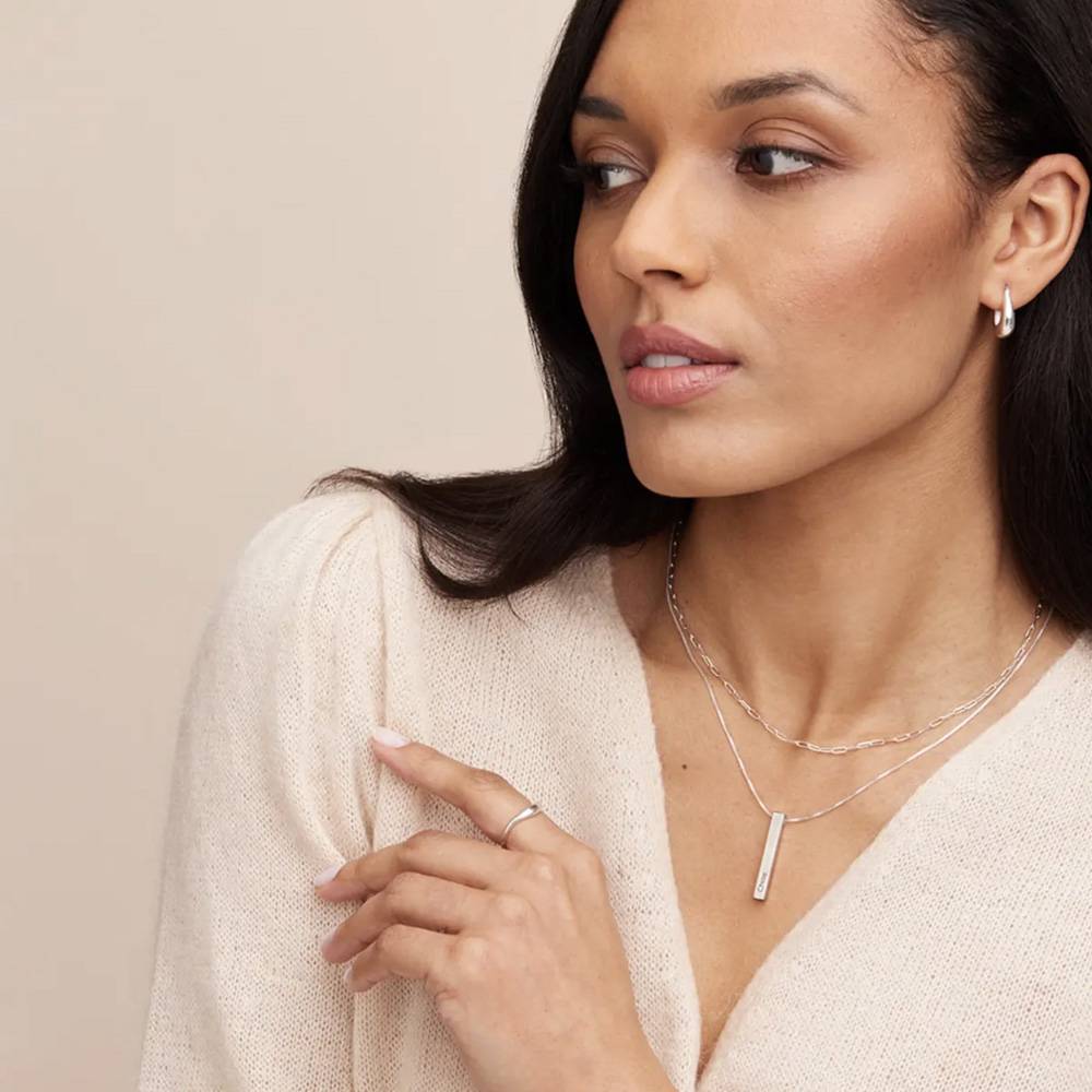 Last-Minute-Weihnachtspaket "Totem 3D-Barrenkette in Sterlingsilber"-5 Produktfoto