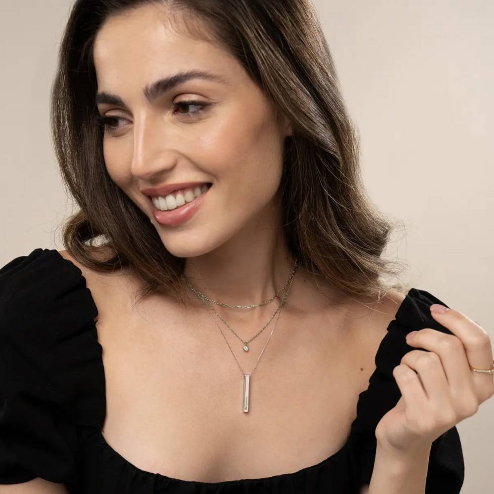 Last-Minute-Weihnachtspaket "Totem 3D-Barrenkette in 417er Weißgold"-5 Produktfoto