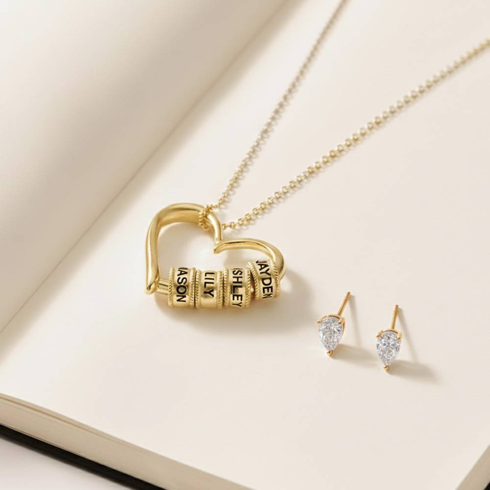 Last-Minute-Weihnachtspaket "Charmante Herzkette in Gold-Vermeil"-4 Produktfoto