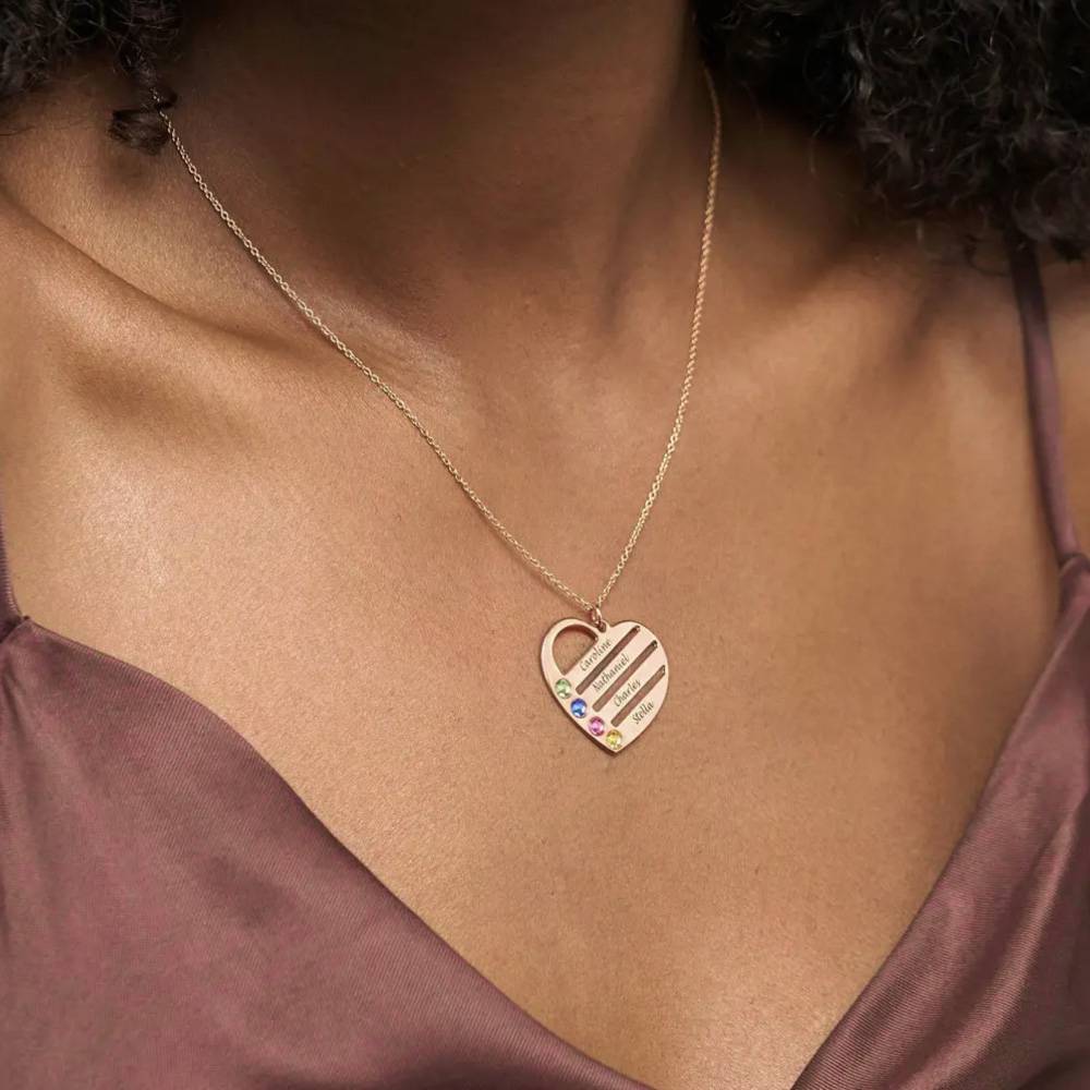 Last Minute Pack "Terry Birthstone Heart Necklace in Rose Gold Plating"-1 Last Minute Pack "Terry Birthstone Heart Necklace in Rose Gold Plating"-1 product photo