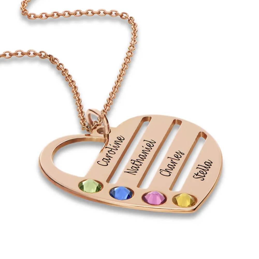 Last Minute Pack "Terry Birthstone Heart Necklace in Rose Gold Plating"-5 Last Minute Pack "Terry Birthstone Heart Necklace in Rose Gold Plating"-5 product photo