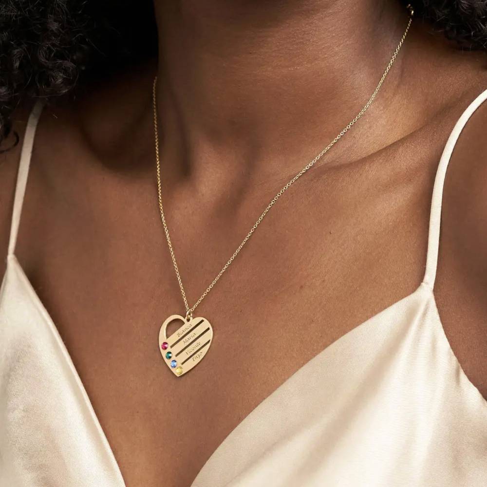 Last Minute Pack "Terry Birthstone Heart Necklace in Gold Vermeil"-1 Last Minute Pack "Terry Birthstone Heart Necklace in Gold Vermeil"-1 product photo