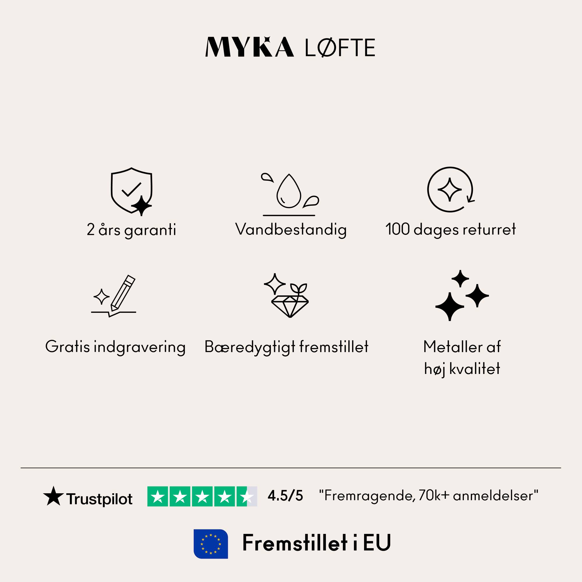 Lavasten & Tigerøje Herrearmbånd med Indgraverede Perler i 18k Guld-1 produkt billede