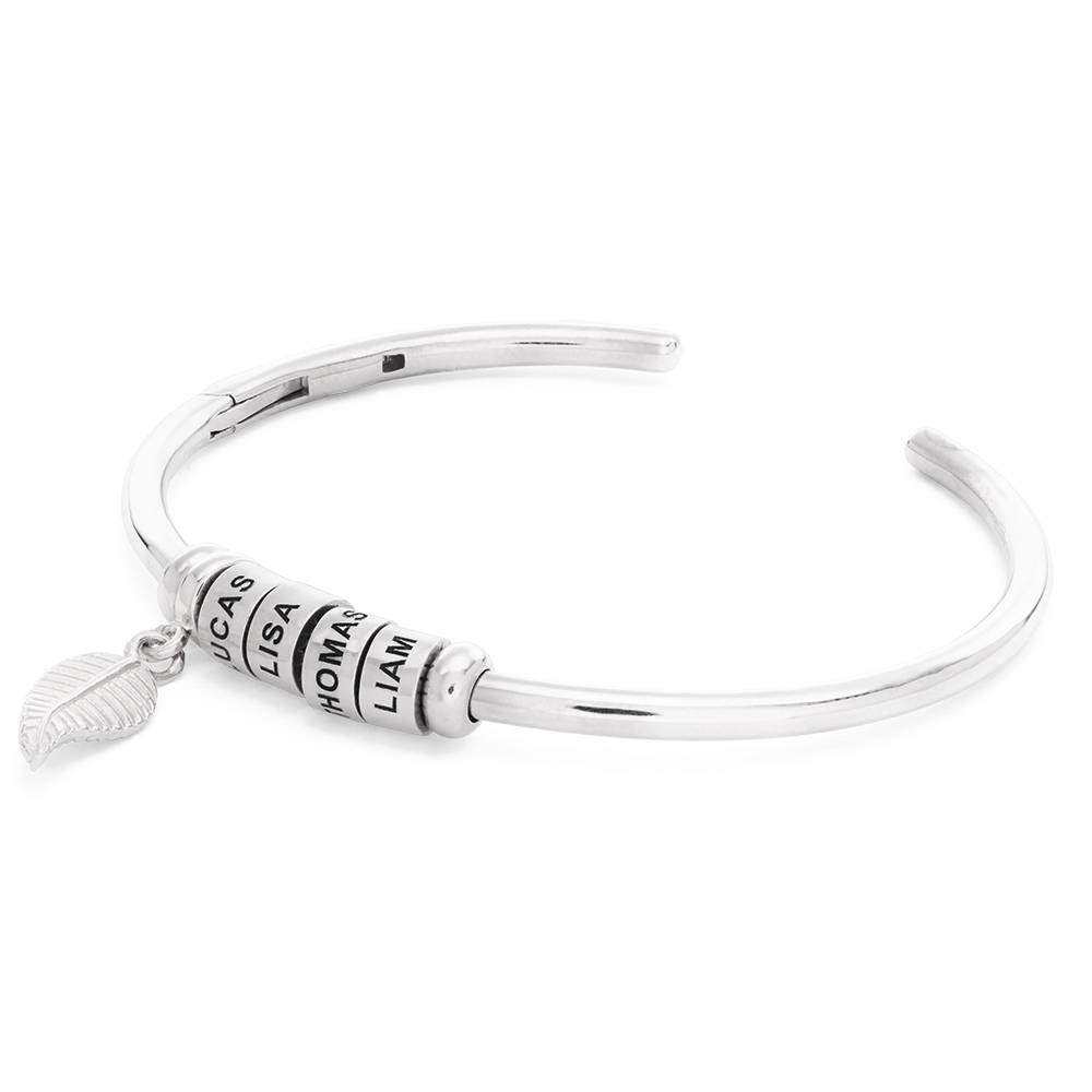 Personalized Link Bracelet with Charm of Small Letters