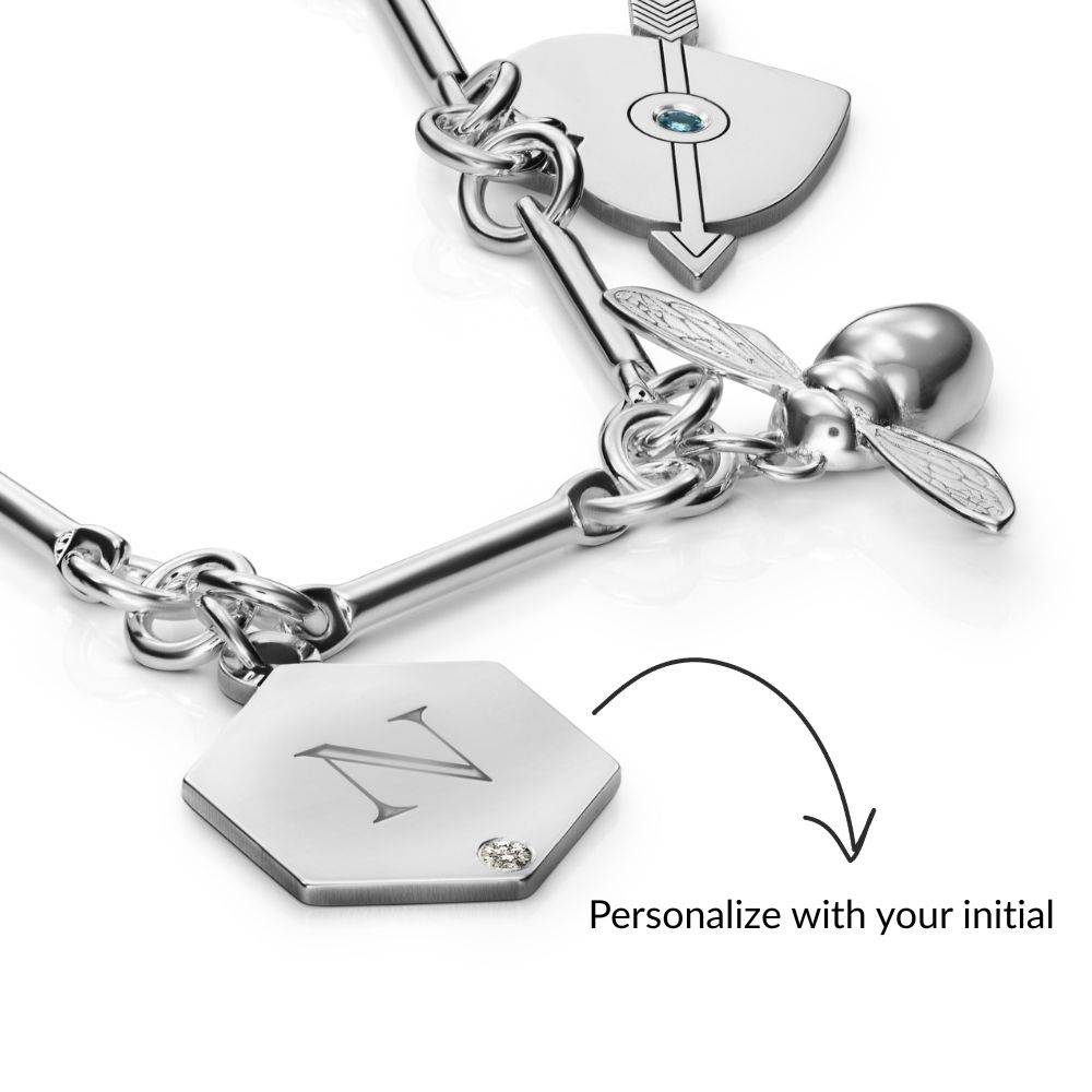 Luckiest Charms Necklace in Silver Finish-2 product photo