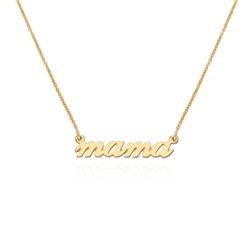 Collier Mama en cursive en Plaqué Or 18 carats