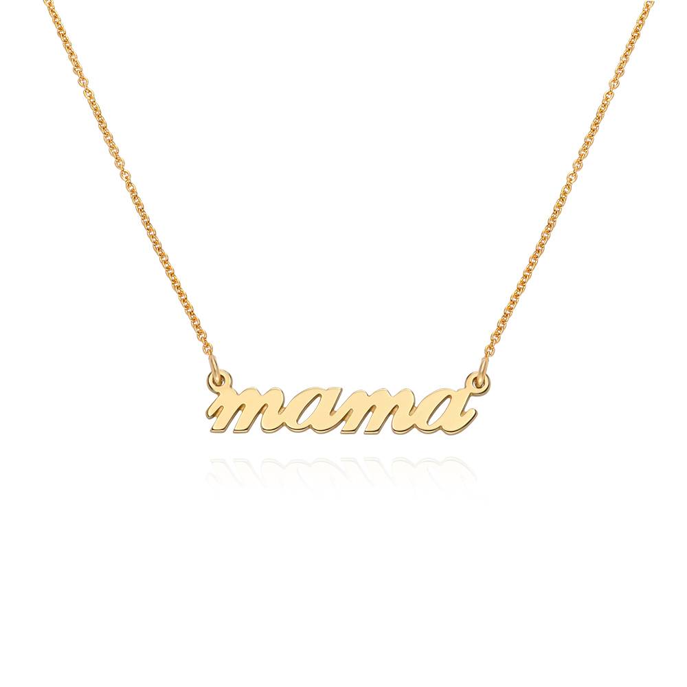 Mama Cursive Necklace in 18K Gold Plating product photo