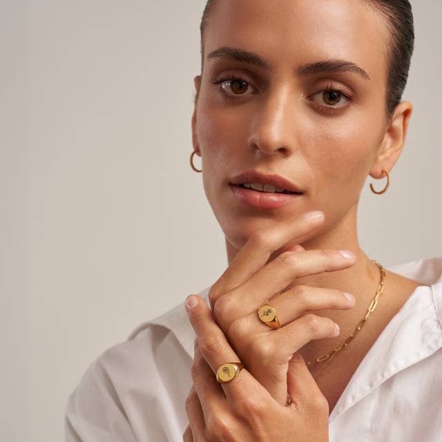 Prairie Birth Flower Ring in 18K Gold Vermeil MYKA
