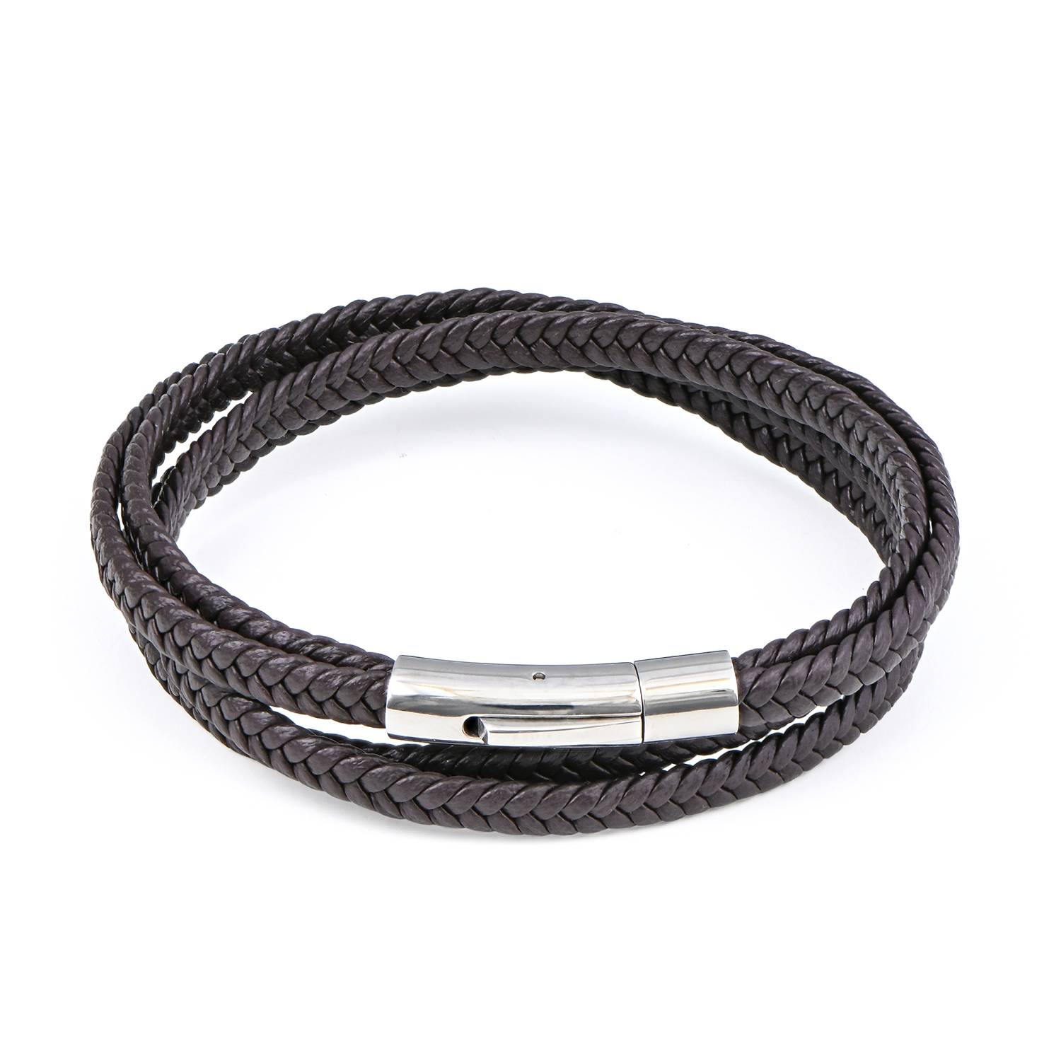 Men Super Fiber Brown Wrap Bracelet product photo