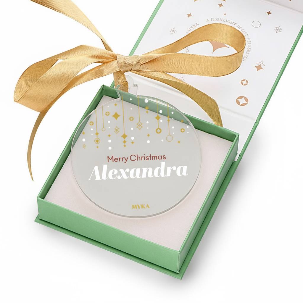 Merry Christmas Adorno Personalizado de Navidad-1 Merry Christmas Adorno Personalizado de Navidad-1 foto de producto