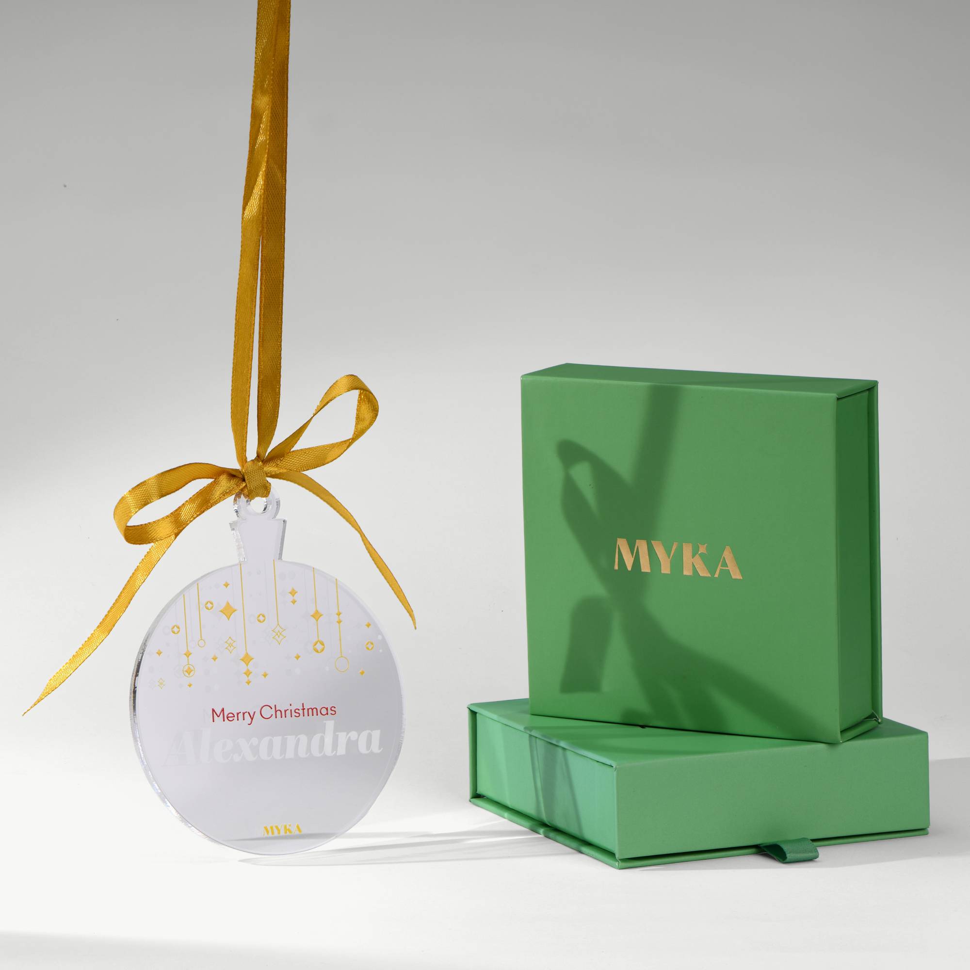 Merry Christmas Personlig Juleornament-3 produkt billede