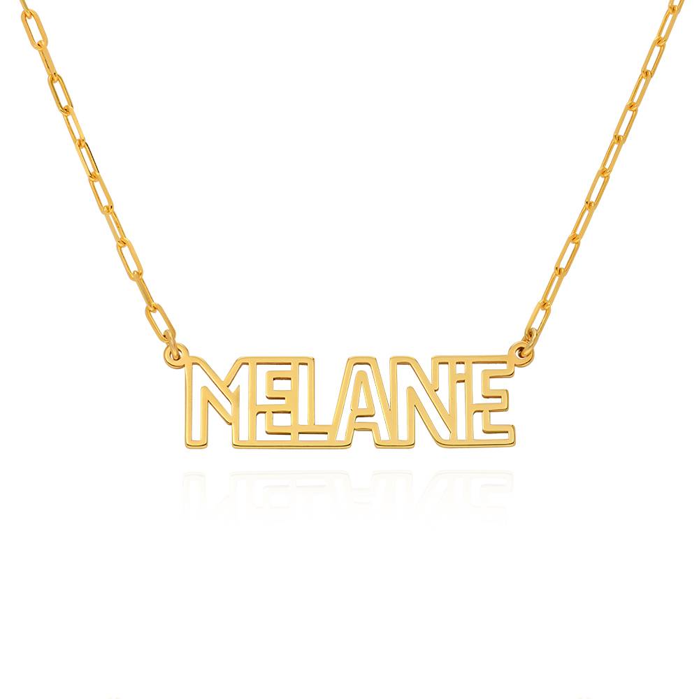 Outline Name Necklace in 18ct Gold Plating product photo