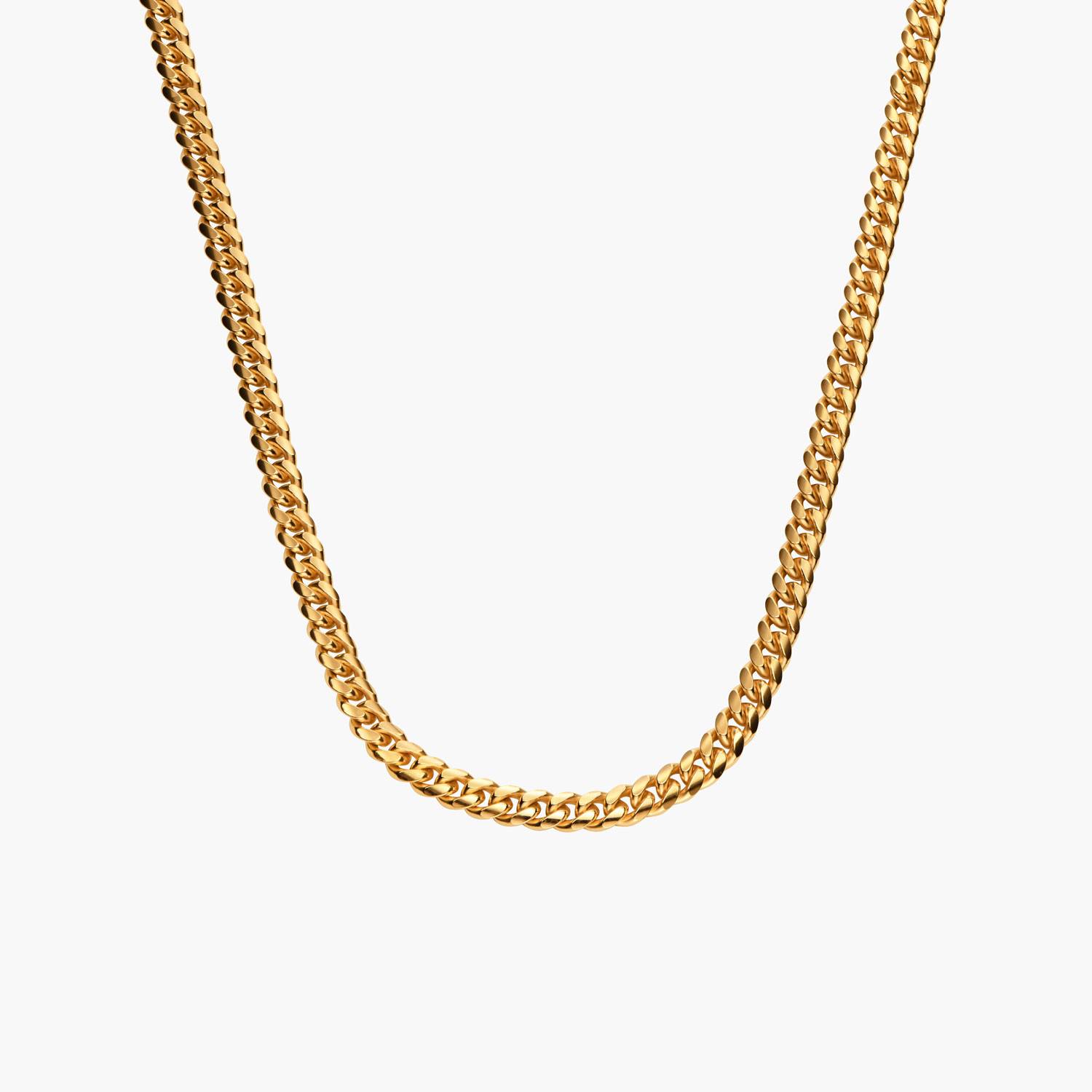 Miami Cuban Link Chain in 18ct Gold Plating-4 product photo