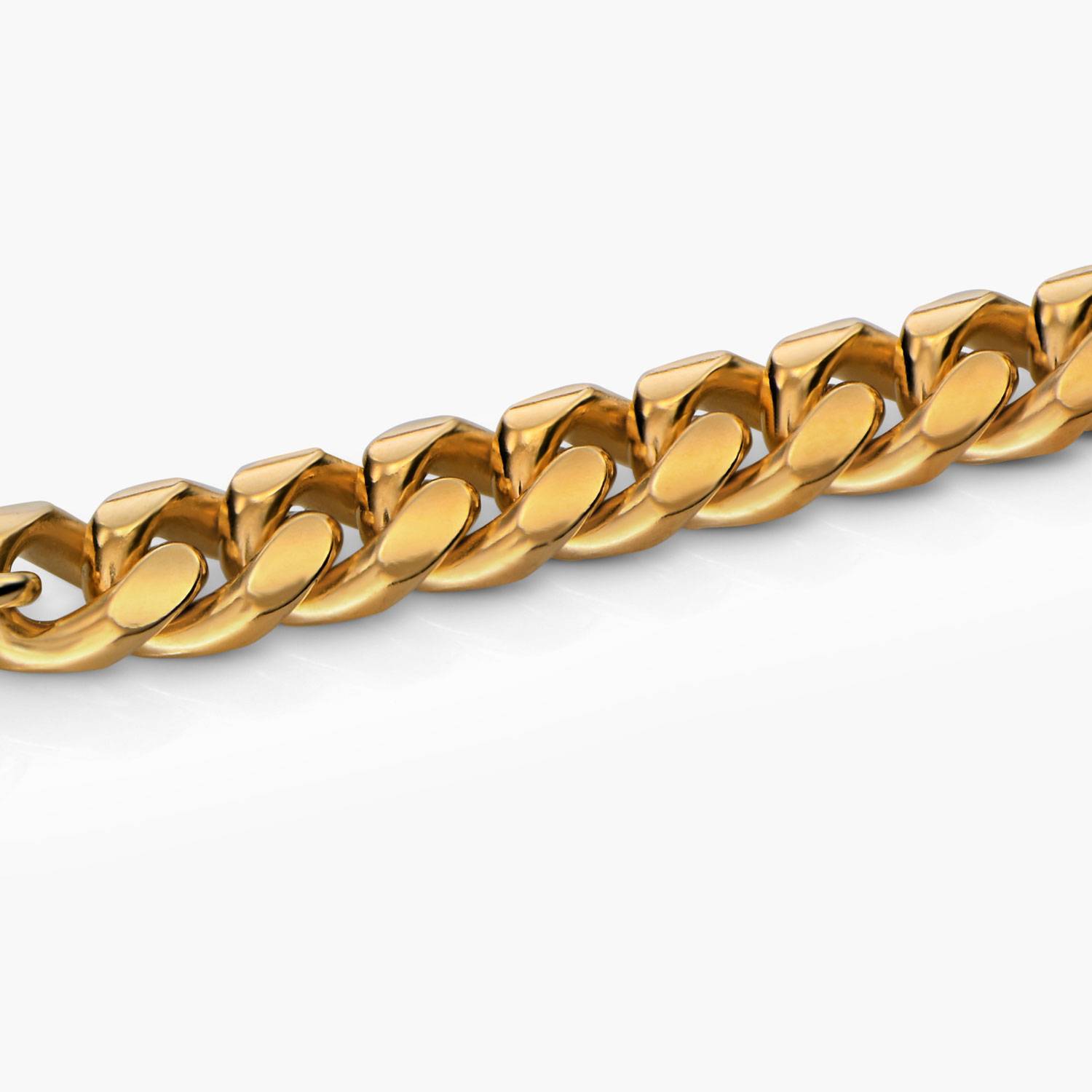 Miami Cuban Link Chain in 18ct Gold Plating-3 product photo