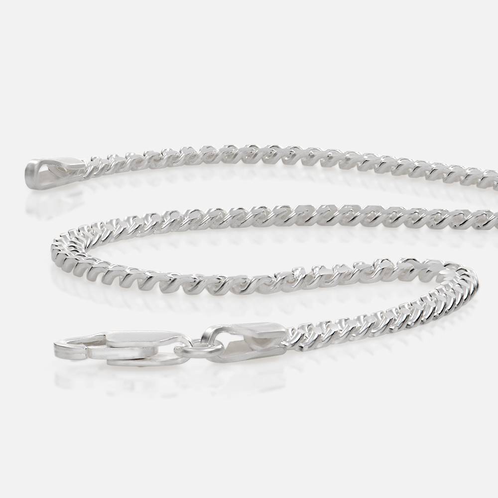 Miami Cuban Linked Chain - 3.5 mm - Silver-3 product photo