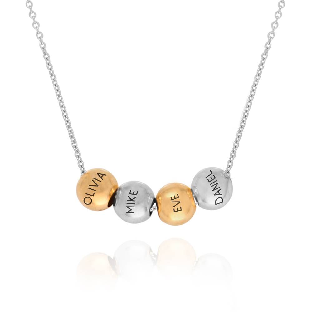 Balance Ketting met Gemixte Materialen met Zilveren Ketting