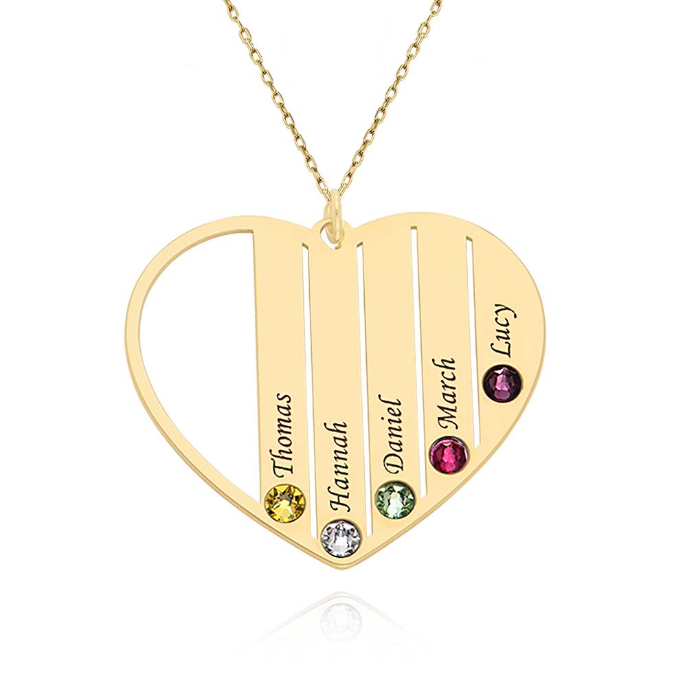 Mum Birthstone Necklace in 14ct Gold product photo