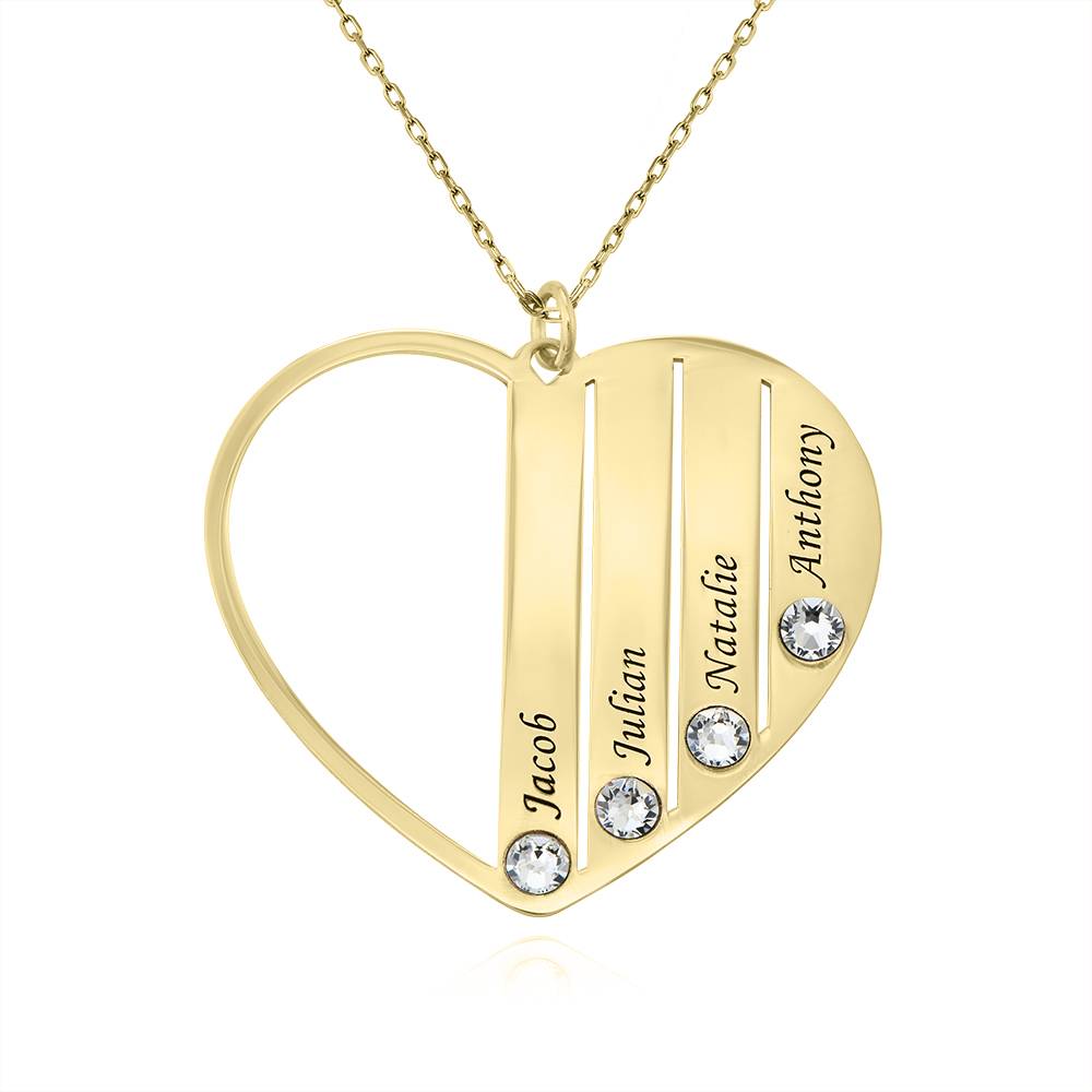 Mom Birthstone Necklace in 10K Yellow Gold product photo