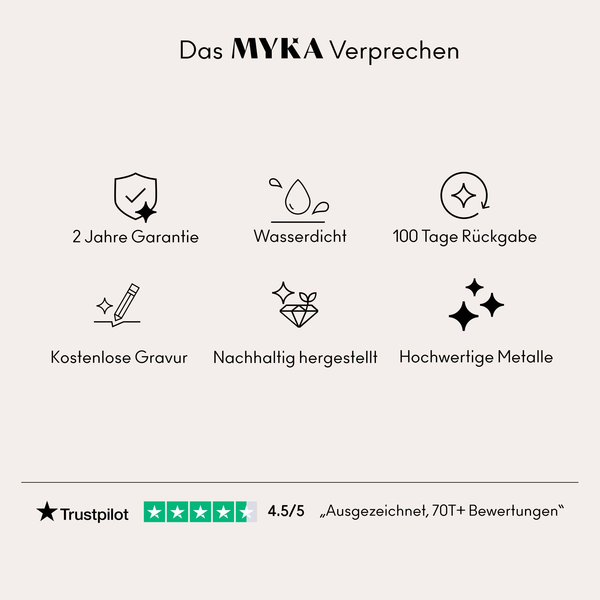 Mutterschmuck - gravierte Babyfüße-Kette mit Diamanten  - 750er rosé vergoldetes Silber-3 Produktfoto