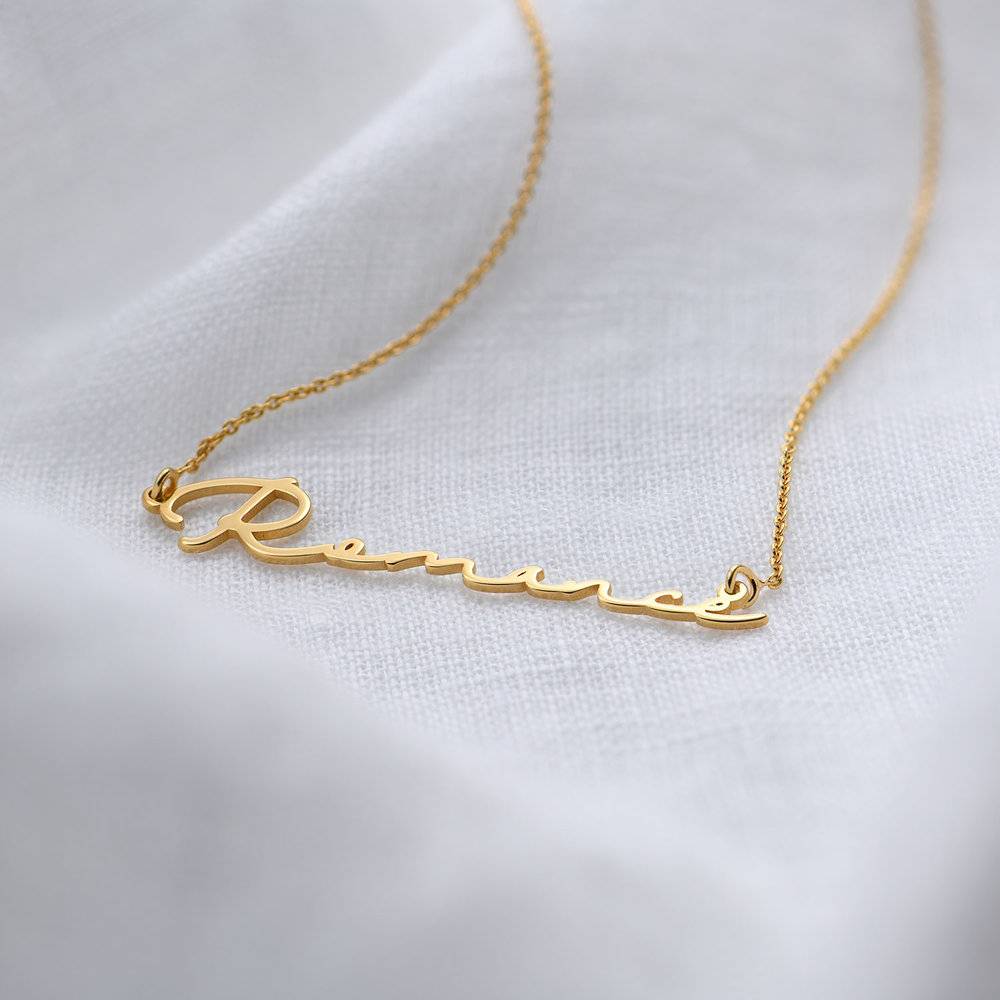 Signature Style Name Necklace in 18ct Gold Vermeil-1 product photo