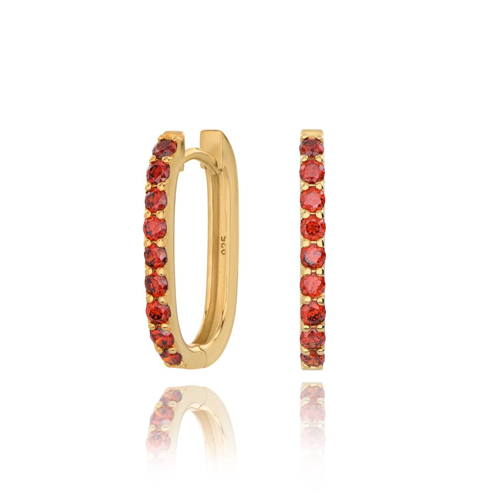 Monica Cubic Zirkonia Huggies in Goud Vermeil