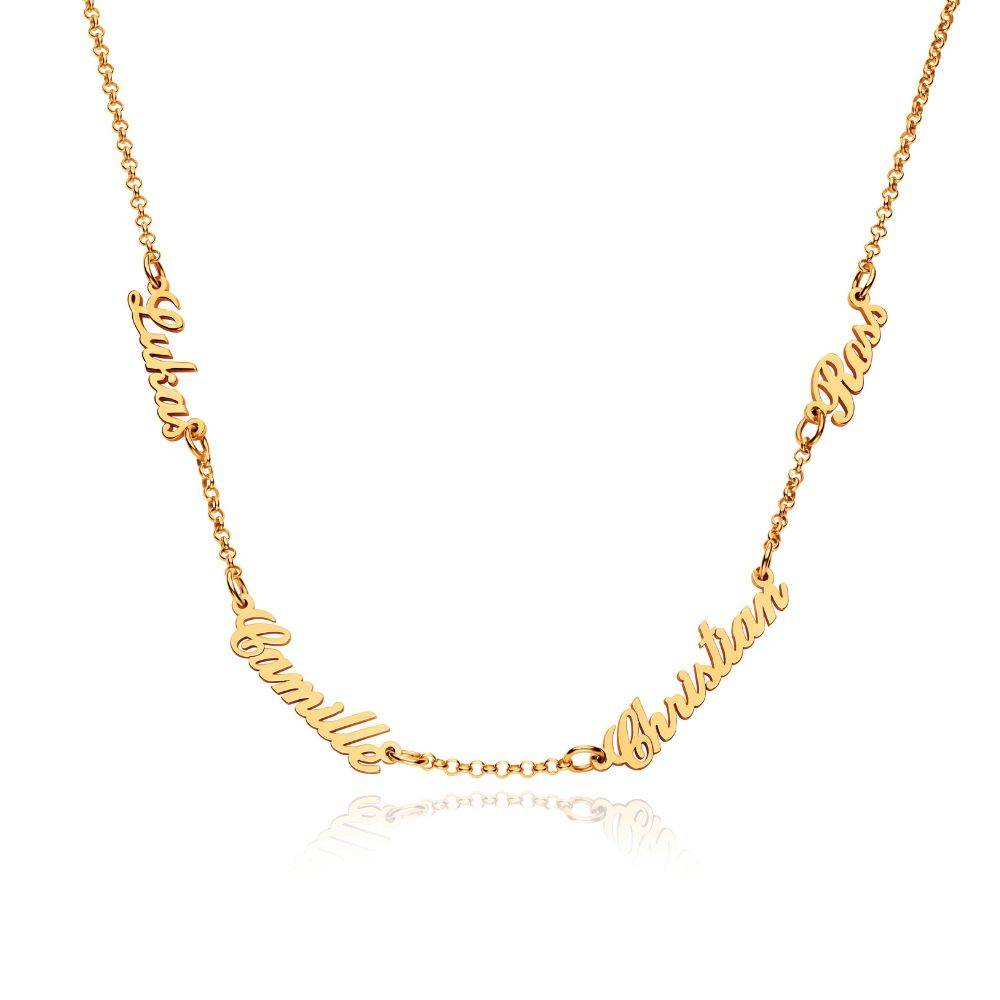 Heritage Meervoudige Naamketting in Goud Vermeil
